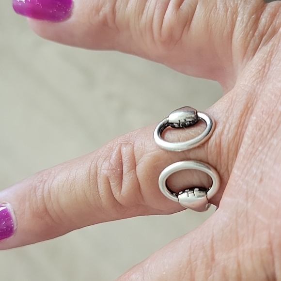 Hermes Paris Vintage Nausicca Ring, Authentic .925 Silver, Size 54 - Picture 10 of 15